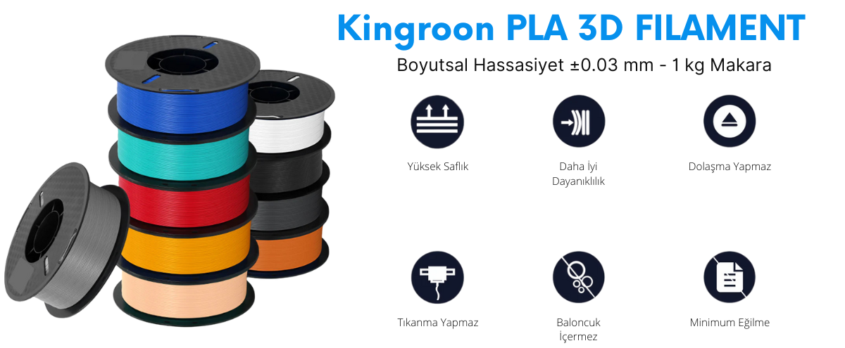 Kingroon PLA Filament - Hassasiyet